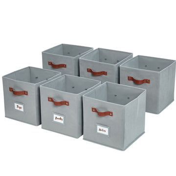 6 Pack Plastic Storage Baskets 11.2x7.5x3.8 Inch, Plastic Storage