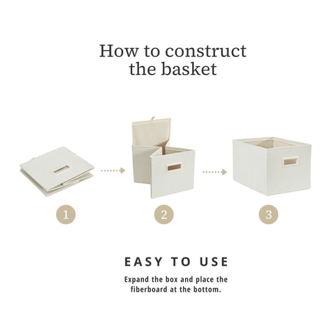 Premium Storage Baskets for Shelves | Robust Closet Storage Bins for Clothes, Books and Toy Organization