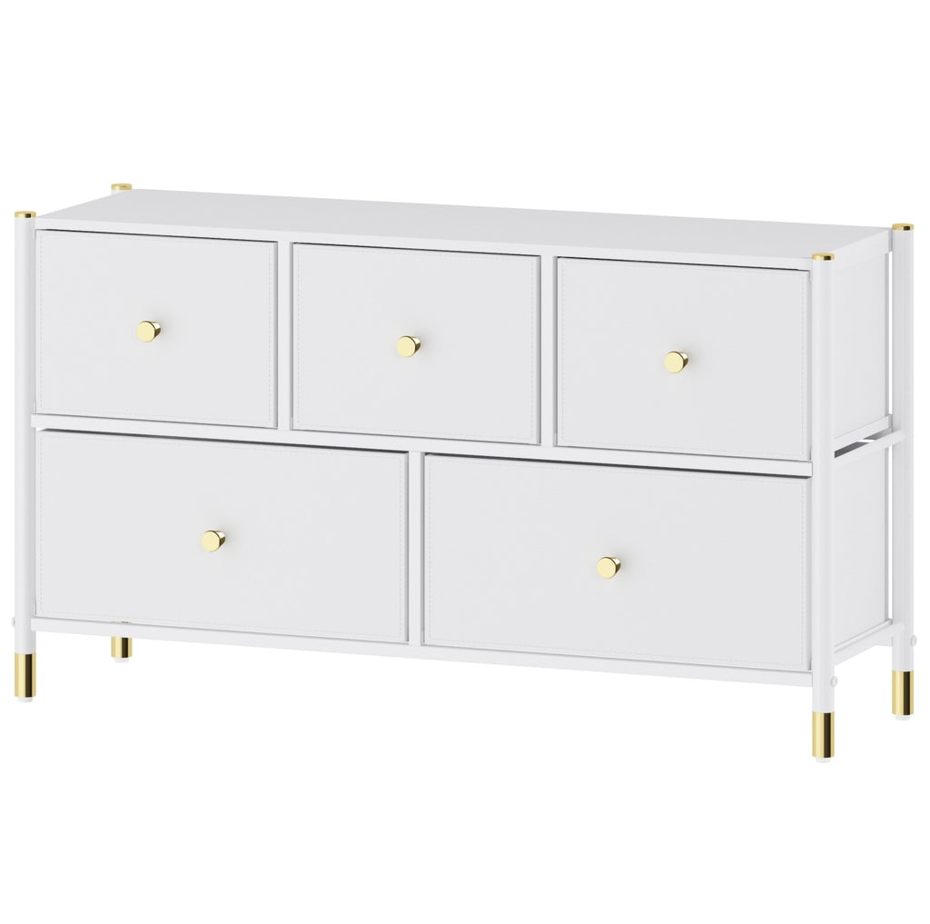 5 Drawer Dresser for Bedroom | TV Stand Storage Organizer | Chest of Drawers