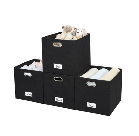 13x15 Kallax Storage Baskets | Storage Bin with Label Holder | Closet Organizers for Toy