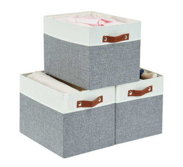 DECOMOMO Storage Bins | Cube Storage Bin with Label Holders, Fabric Storage  Cubes for Organizing Shelves Closet Toy Clothes (10.5 x 11 / 6pcs