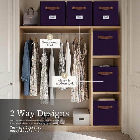 13x15 Kallax Storage Baskets | Storage Bin for Toys | Closet Organizers for Kallax Shelves