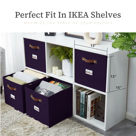 13x15 Kallax Storage Baskets | Storage Bin for Toys | Closet Organizers for Kallax Shelves