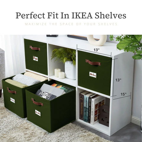 13x15 Kallax Storage Baskets | Storage Bin for Toys | Closet Organizers for Kallax Shelves
