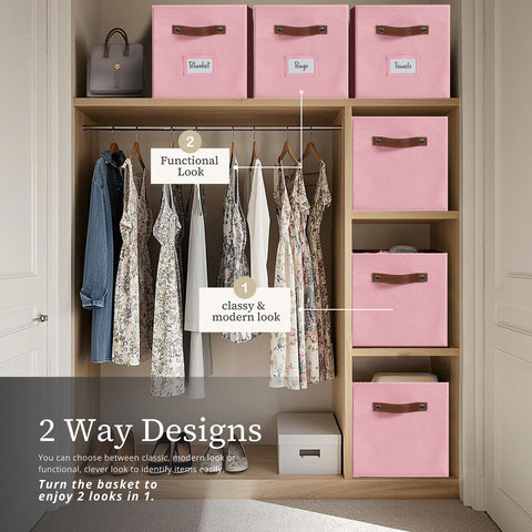 13x15 Kallax Storage Baskets | Storage Bin for Toys | Closet Organizers for Kallax Shelves