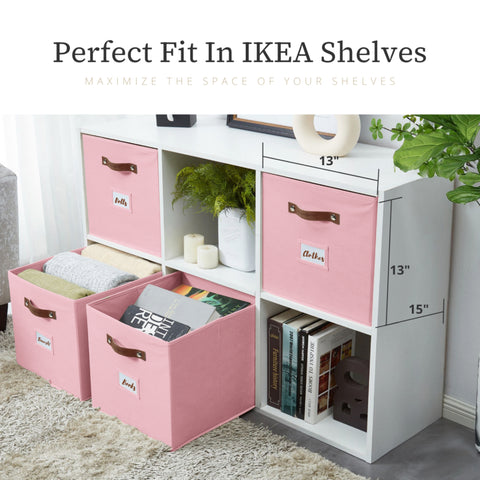 13x15 Kallax Storage Baskets | Storage Bin for Toys | Closet Organizers for Kallax Shelves