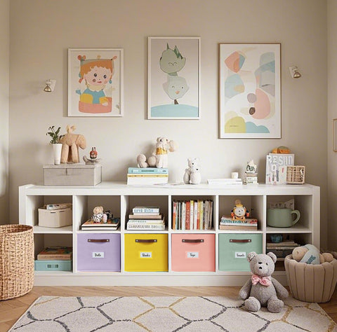 13x15 Kallax Storage Baskets | Storage Bin for Toys | Closet Organizers for Kallax Shelves