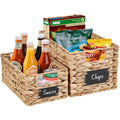 Water Hyacinth Decorative Basket for Home Decor - Multi-purpose Wicker Baskets