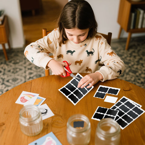 Reuseable Labels for Baskets and Containers - 20 Clip-on & 32 Sticker Labels