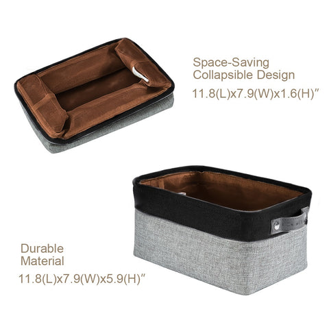 Small Fabric Storage Baskets | Closet Organizers | Small Collapsible Storage Bins