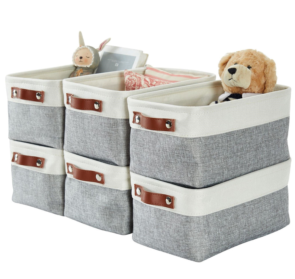 Small Fabric Storage Baskets | Closet Organizers | Small Collapsible Storage Bins