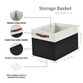 13x15 Fabric Storage Bins Collapsible Storage Basket | Sturdy Storage Organizer - Set of 4