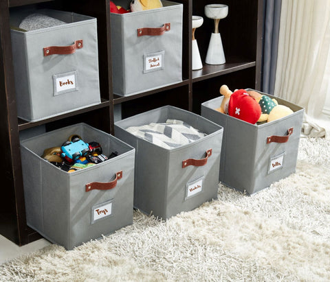  DECOMOMO Storage Bins, Fabric Storage Basket for Shelves for  Organizing Closet Shelf Nursery Toy
