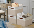 13x15 Fabric Storage Bins Collapsible Storage Basket | Sturdy Storage Organizer - Set of 4