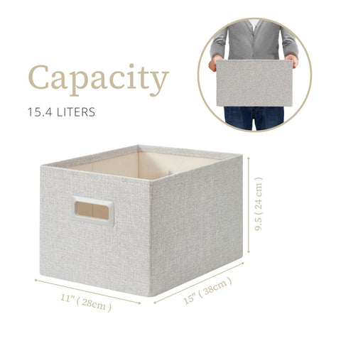 Premium Storage Baskets for Shelves | Durable Closet Organizers for Clothes, Books & Toys | Ideal for USA & Canada