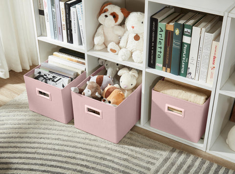 Premium Storage Baskets for Shelves | Robust Closet Storage Bins for Clothes, Books and Toy Organization