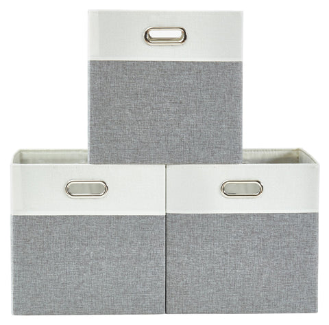 Fabric Storage Bin W/Handles, 11/12/13 Cube