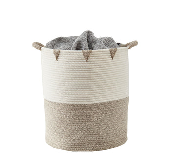 Decorative Cotton Rope Storage Basket | Home Décor Woven Basket