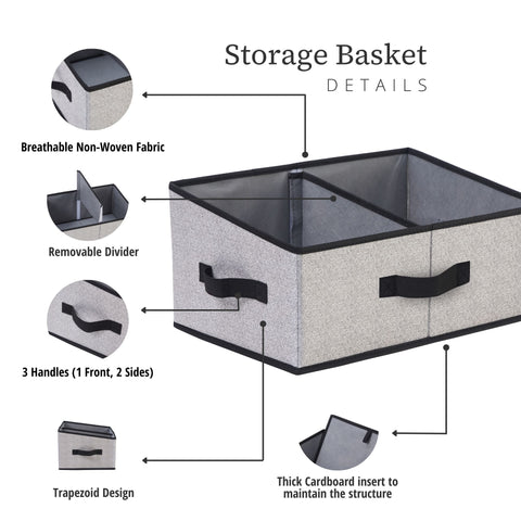 storage bin w/removable dividers