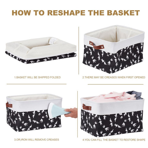 Decorative Storage Baskets In 18 Patterns | Large Decorative Basket Storage Organizer