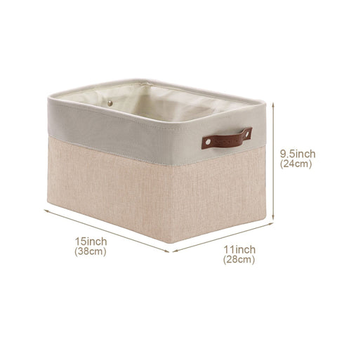 Large & Jumbo Foldable Fabric Storage Basket Set (6 pieces) - Starter Pack