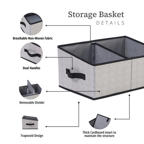 storage bin w/removable dividers