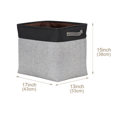 Large & Jumbo Foldable Fabric Storage Basket Set (6 pieces) - Starter Pack