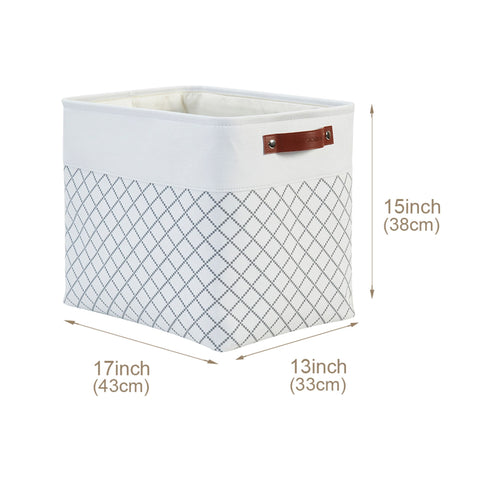 Jumbo Fabric Collapsible Storage Bin | Extra Large Storage Organizer Basket