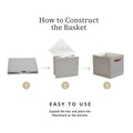 13x15 Fabric Storage Bins Collapsible Storage Basket | Sturdy Storage Organizer