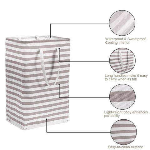 Nursery Hamper Water-Resistant Laundry Basket 74.4 Liter - Clothes Hamper