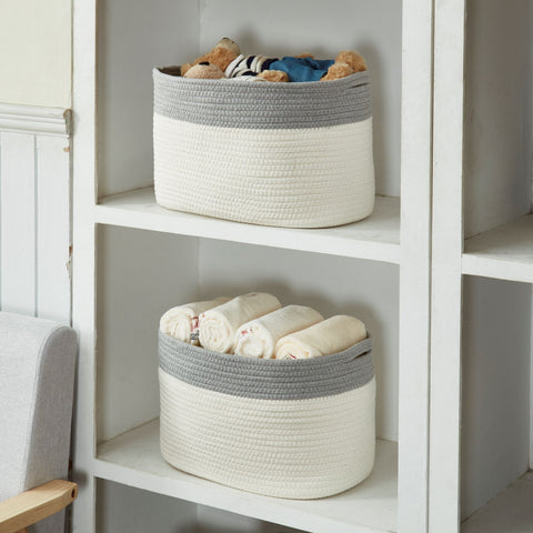 cotton rope storage basket